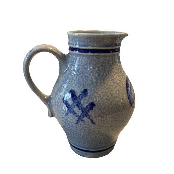 Vintage Salt Glaze Wine Pitcher Vase Jug .25L Made in Germany by Marzi & Remy 5” - Picture 5 of 8